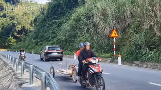 Nguy cơ mất an toàn giao thông trên đường nối cao tốc Nội Bài – Lào Cai đi Sa Pa