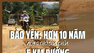 Bảo Yên: Hơn 10 năm mong chờ sửa chữa 5 km đường 