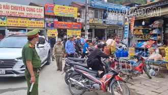  Thị xã Sa Pa ra quân lập lại trật tự đô thị, trật tự an toàn giao thông