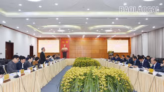 Ủy ban Khoa học, Công nghệ và Môi trường làm việc với UBND tỉnh Lào Cai