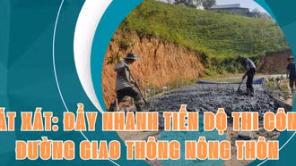 Bát Xát: Đẩy nhanh tiến độ thi công đường giao thông nông thôn