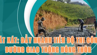 Bát Xát: Đẩy nhanh tiến độ thi công đường giao thông nông thôn