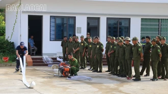 Phường Bình Minh (TP Lào Cai): Gần 100 người tham gia tập huấn phòng cháy, chữa cháy