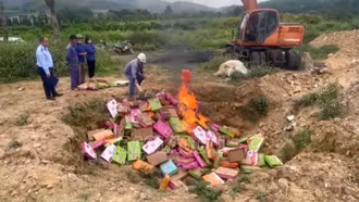 Tiêu hủy 1,5 tấn bánh đậu xanh không rõ nguồn gốc, xuất xứ