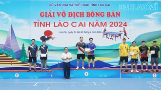 Trao 7 bộ giải tại Giải Vô địch Bóng bàn tỉnh năm 2024