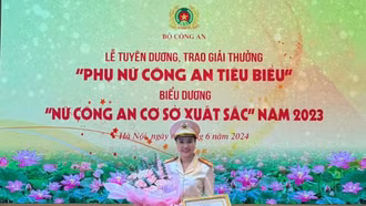 Lào Cai: Một nữ chiến sĩ công an được tuyên dương "Nữ công an cơ sở xuất sắc" toàn quốc năm 2023