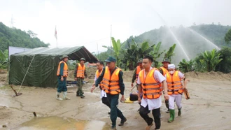 Huyện Bát Xát tổ chức diễn tập phòng thủ dân sự, ứng phó thiên tai và tìm kiếm cứu nạn năm 2024