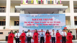 Khánh thành công trình trụ sở Mặt trận tổ quốc và các tổ chức chính trị xã hội thành phố Lào Cai