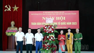 Ngày hội Toàn dân bảo vệ an ninh Tổ quốc tại phường Pom Hán (thành phố Lào Cai)