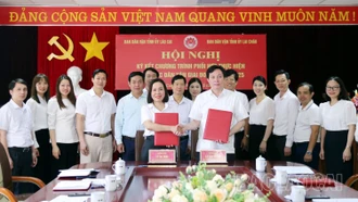 Ban Dân vận Tỉnh ủy Lào Cai - Lai Châu ký kết chương trình phối hợp giai đoạn 2023 - 2025