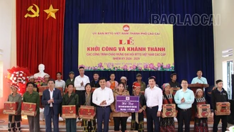  Thành phố Lào Cai hỗ trợ gần 80 hộ nghèo, cận nghèo sửa chữa, làm mới nhà “Đại đoàn kết”