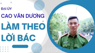 Đại úy Cao Văn Dương làm theo lời Bác