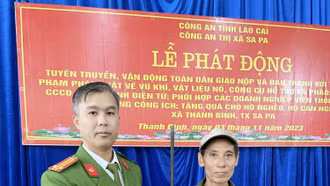 Thị xã Sa Pa: Lực lượng công an thu hồi gần 550 vũ khí thô sơ, công cụ hỗ trợ