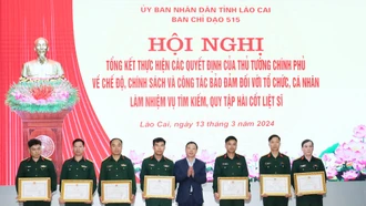 Ban Chỉ đạo 515 tỉnh Lào Cai tổng kết thực hiện các quyết định liên quan đến công tác tìm kiếm, quy tập hài cốt liệt sĩ