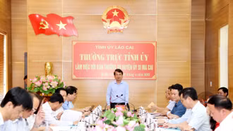 Thường trực Tỉnh ủy đồng ý về mặt chủ trương với nhiều kiến nghị của huyện Si Ma Cai