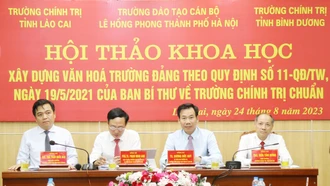 Hội thảo khoa học Xây dựng văn hóa trường Đảng theo Quy định số 11 của Ban Bí thư