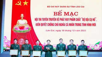 Bộ Chỉ huy Quân sự tỉnh tổ chức thành công hội thi tuyên truyền về phát huy phẩm chất “Bộ đội Cụ Hồ”