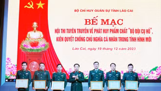 Bộ Chỉ huy Quân sự tỉnh tổ chức thành công hội thi tuyên truyền về phát huy phẩm chất “Bộ đội Cụ Hồ”