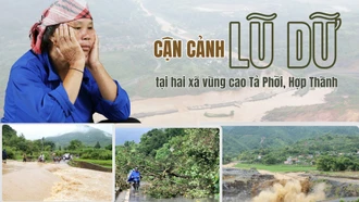 Cận cảnh lũ dữ tại hai xã vùng cao Tả Phời, Hợp Thành