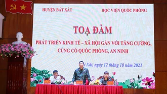 Tọa đàm phát triển kinh tế - xã hội gắn với tăng cường, củng cố quốc phòng, an ninh