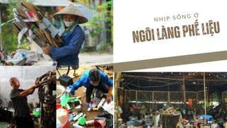 Nhịp sống ở ngôi làng phế liệu