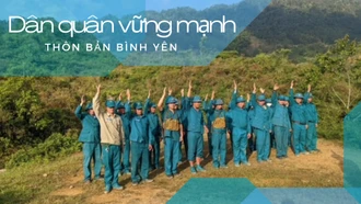 Dân quân vững mạnh, thôn, bản bình yên