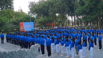 Kết nạp 250 đoàn viên cụm phía Bắc thành phố Lào Cai tại địa chỉ đỏ