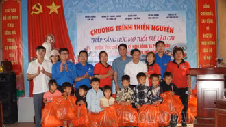 Đoàn Khối Cơ quan - Doanh nghiệp tỉnh tổ chức chương trình tình nguyện "Thắp sáng ước mơ tuổi trẻ Lào Cai"