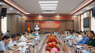 Đoàn giám sát Quốc hội thăm và làm việc tại huyện Mường Khương