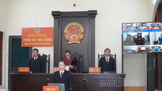 Lào Cai: Lần đầu tổ chức phiên tòa trực tuyến kết nối với TAND hai cấp và các xã, thị trấn