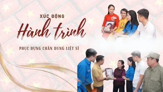 Xúc động hành trình phục dựng chân dung liệt sĩ