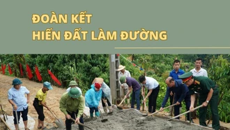 Đoàn kết hiến đất làm đường