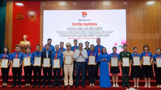 Tuyên dương 65 “Đảng viên trẻ tiêu biểu”, “Thanh niên tiên tiến làm theo lời Bác”, “Công dân trẻ tiêu biểu” 