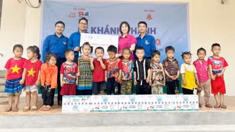 Bát Xát: Khánh thành công trình chào mừng thành công Đại hội Hội Liên hiệp Thanh niên Việt Nam huyện Bát Xát