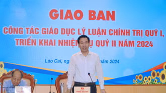 Ban Tuyên giáo Tỉnh ủy giao ban công tác giáo dục lý luận chính trị quý I năm 2024