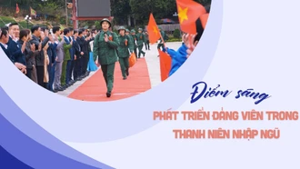  Điểm sáng phát triển đảng viên trong thanh niên nhập ngũ