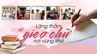 Lặng thầm “gieo chữ” nơi vùng khó