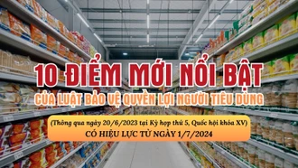 10 điểm mới nổi bật của Luật Bảo vệ quyền lợi người tiêu dùng năm 2023