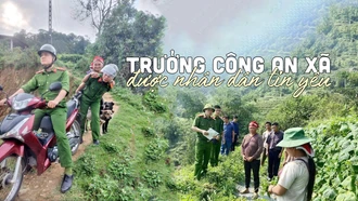 Trưởng công an xã được Nhân dân tin yêu