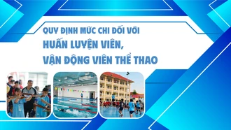 Quy định mức chi đối với huấn luyện viên, vận động viên thể thao