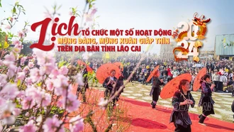 [Infographic] Lịch tổ chức các hoạt động mừng Đảng, mừng xuân Giáp Thìn năm 2024 trên địa bàn tỉnh Lào Cai