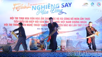 Đặc sắc Hội thi trình diễn nghệ thuật Khèn Mông huyện Bắc Hà lần thứ 2 năm 2023