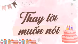 Thay lời muốn nói