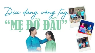 Dịu dàng vòng tay “mẹ đỡ đầu”