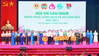 Lào Cai giành giải Nhất toàn đoàn tại Hội thi Văn nghệ Ngân hàng Chính sách xã hội năm 2024, khu vực I