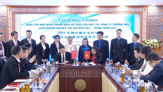 Giao lưu hữu nghị thanh niên và hợp tác kinh tế thương mại giữa doanh nghiệp trẻ Việt - Trung năm 2024