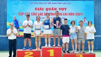 Bế mạc Giải Quần vợt Cup các câu lạc bộ tỉnh Lào Cai năm 2024