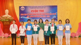 52 dự án được trao giải tại Cuộc thi Khoa học kỹ thuật cấp thành phố