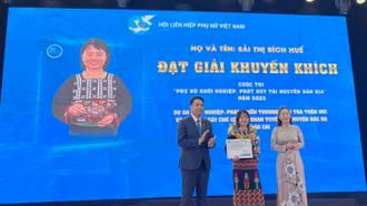 Dự án của Lào Cai đoạt giải Khuyến khích Cuộc thi Phụ nữ khởi nghiệp cấp vùng khu vực miền Bắc 2023