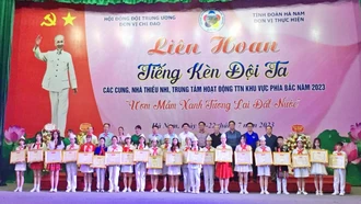 Thiếu nhi Lào Cai hoàn thành xuất sắc phần thi tại Liên hoan “Tiếng kèn Đội ta” khu vực phía Bắc năm 2023